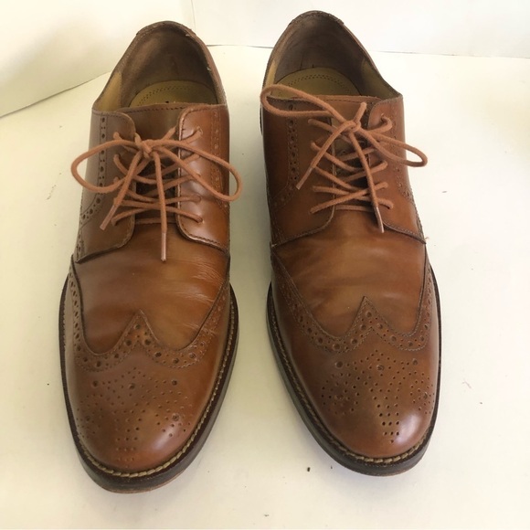 Cole Haan Grand O.S Madison Wingtip Oxford Leather British Tan Mens Size 10.5 main image 14